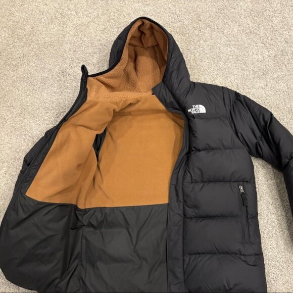 The North Face North Down Fleece-Lined Parka - Boy's XL 14/16 Black - Picture 2 of 4